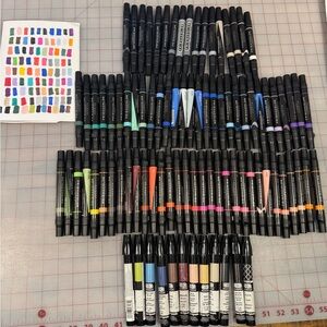 Set of 91 Prismacolor/Chartpak Markers